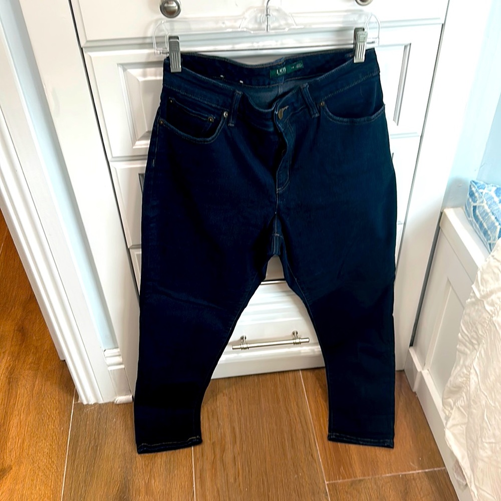 Lauren jeans high waist dark wash curvy
